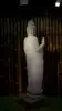 Product image 8 of the product “Standing Buddha with floral carving, Abudaya position. 43 x 39 x 175cm. Natural stone (river stone), stonemasonry ”